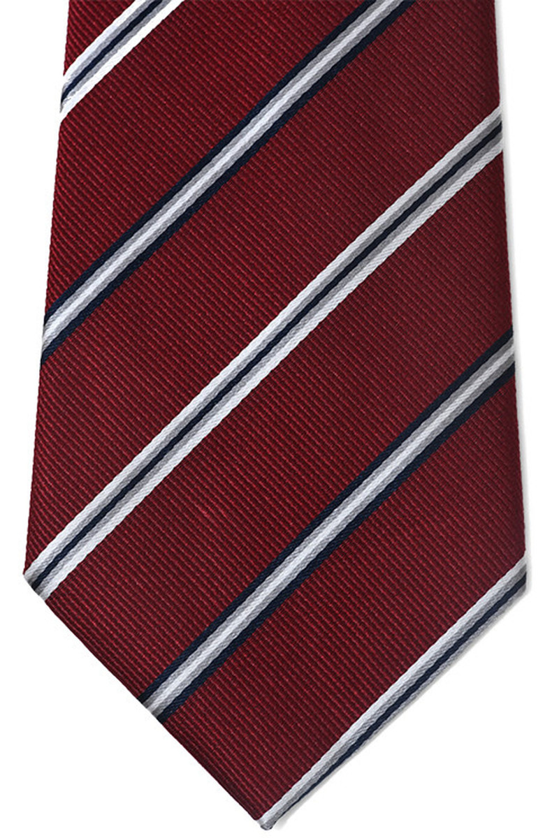 Tie in pure silk with stripes