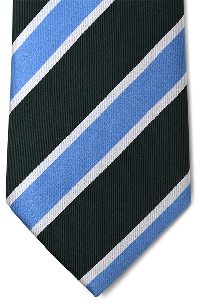 Tie in pure silk with stripes
