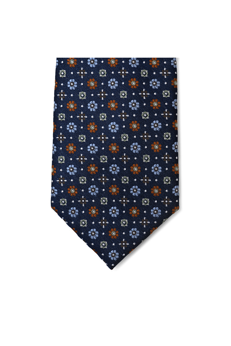 Tie pure silk silver bullets