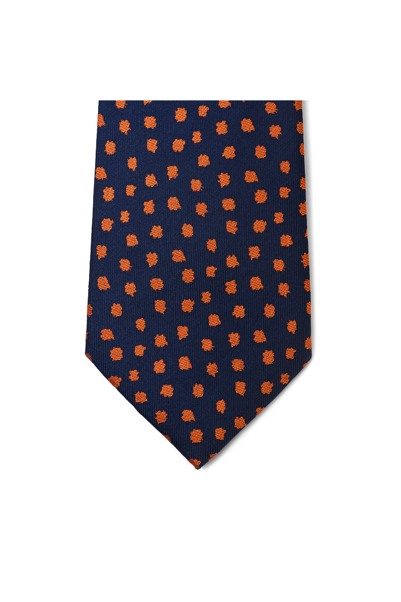 Tie pure silk silver bullets