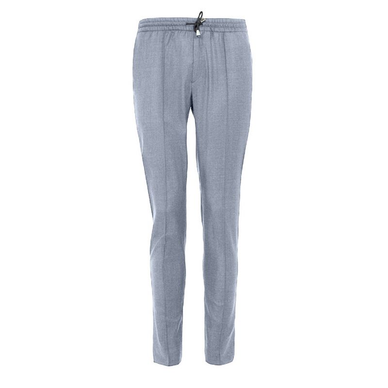 Pants in pure wool 110's with drawstring