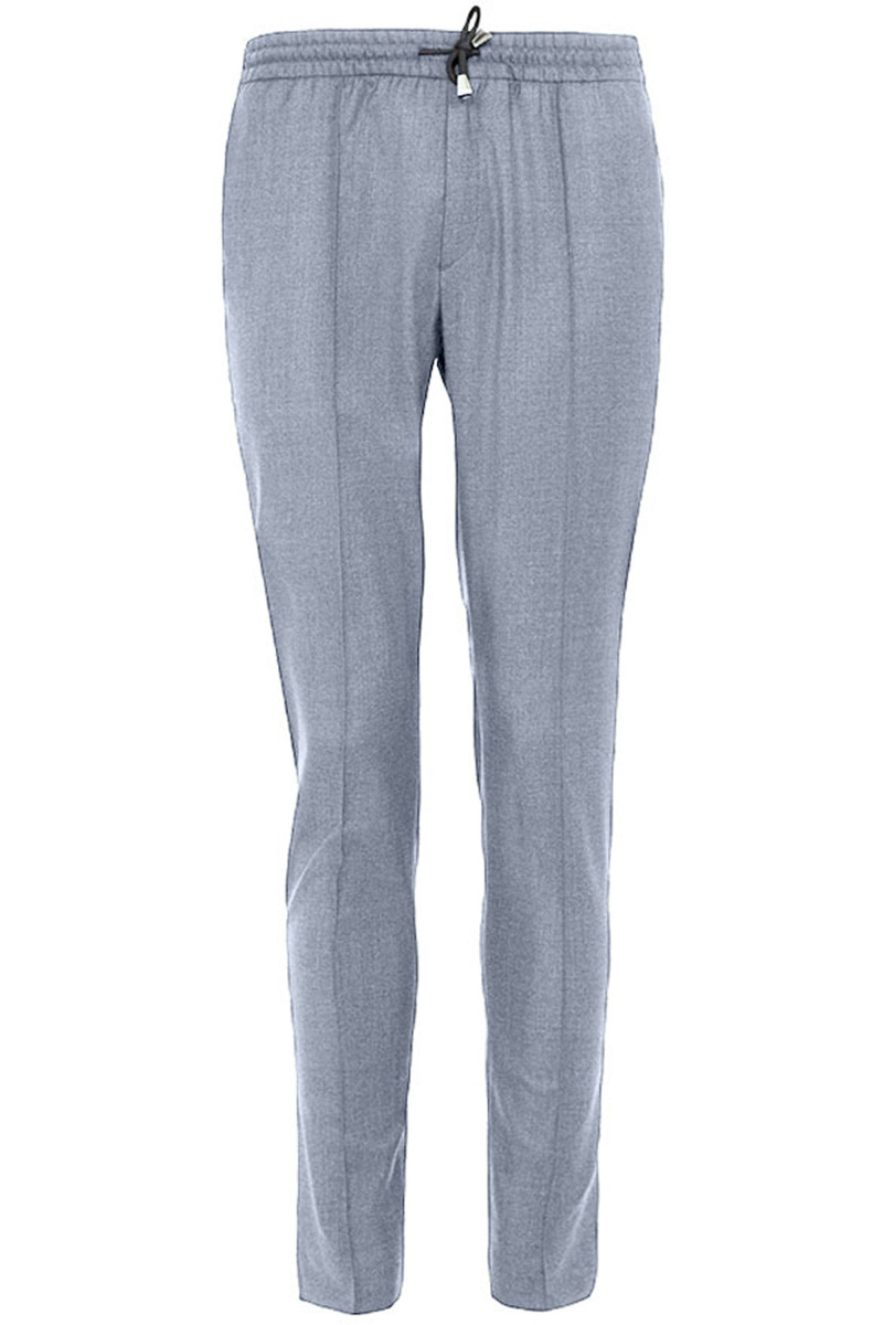 Pantalon Dany fuselé à cordon en pure laine Vitale Barberis Canonico Super 110's