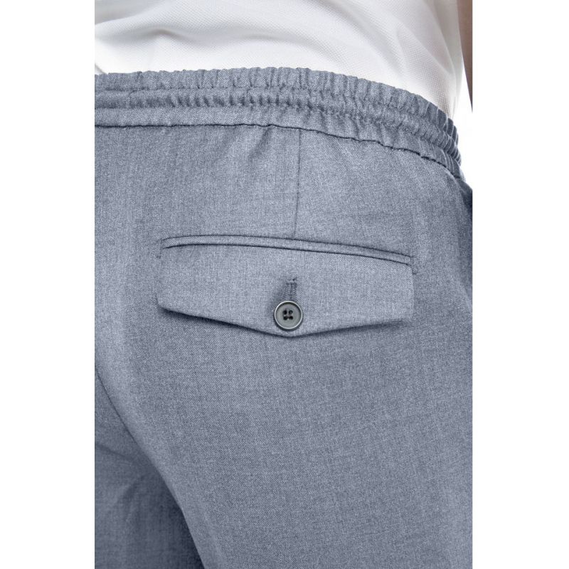 Pantalon Dany fuselé à cordon en pure laine Vitale Barberis Canonico Super 110's