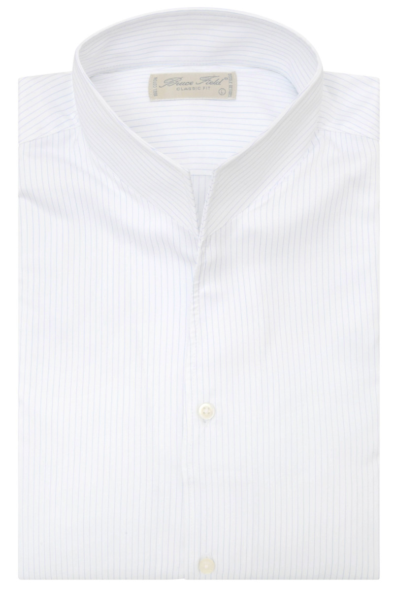 Chemise Aldo coupe droite à col montant en pur coton