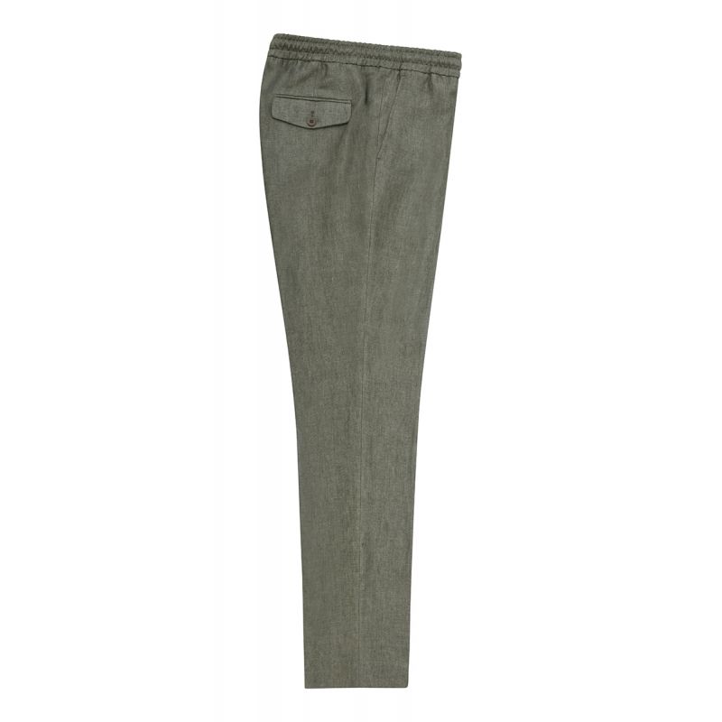 Pantalon fuselé pur lin à cordon Dany
