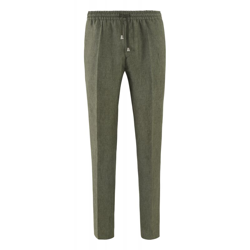 Pantalon fuselé pur lin à cordon Dany