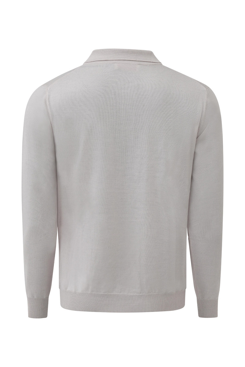 Polo laine mérinos manches longues jauge 12 Igor