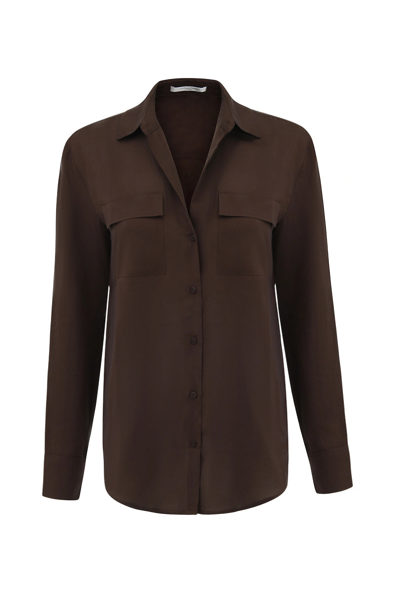 Chemisier coupe droite Valou en tencel