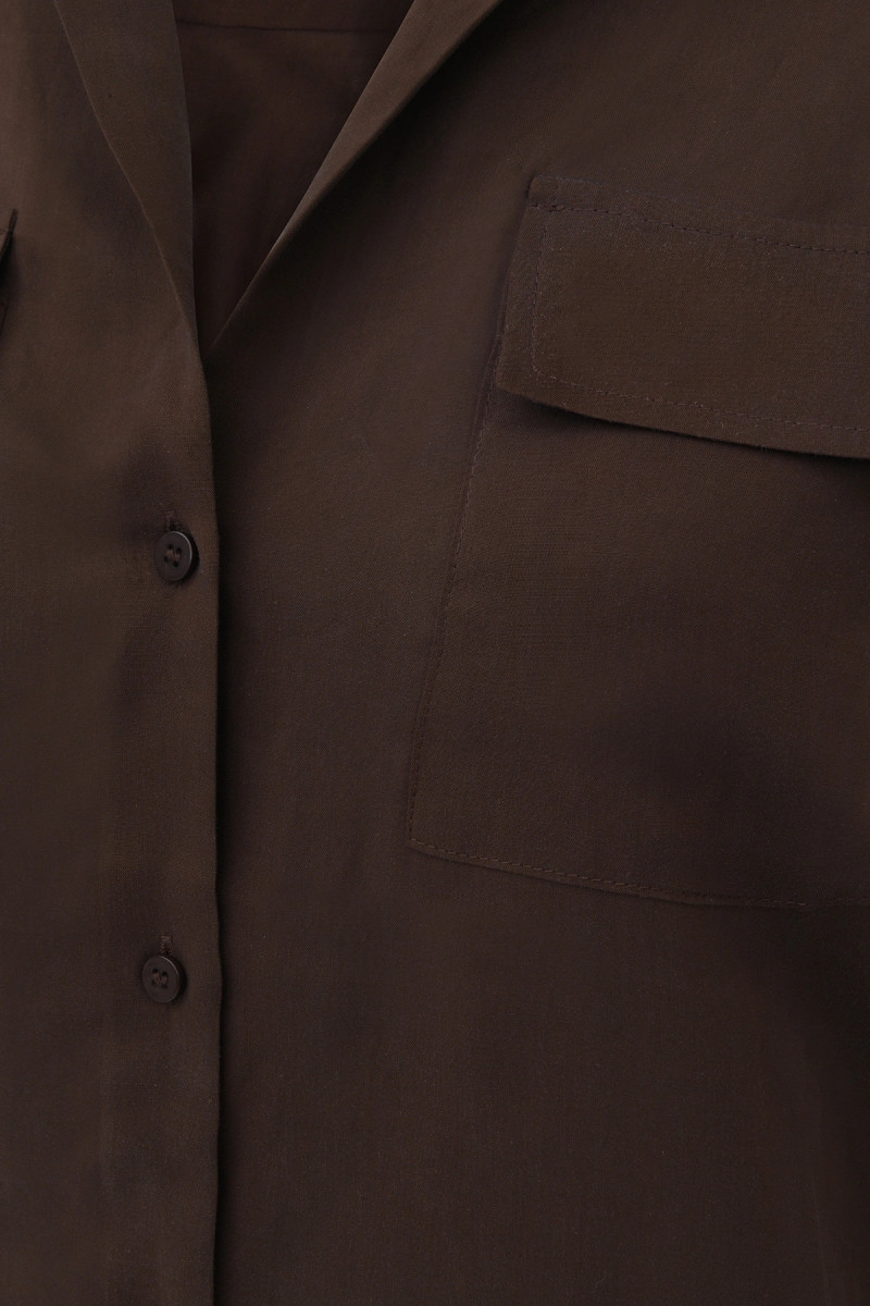 Chemisier coupe droite Valou en tencel