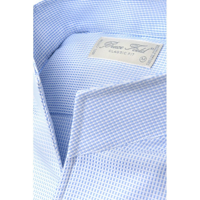 copy ofcopy ofShirt Aldo classic fit with open high collar in coton Palma