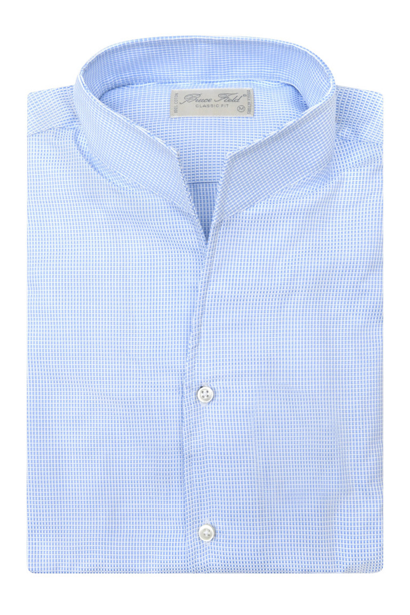 Chemise Aldo coupe droite à col montant en pur coton