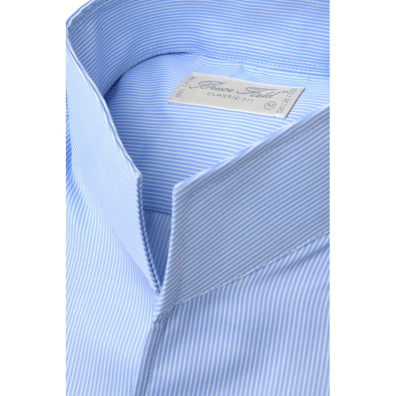 Chemise Aldo coupe droite à col montant en pur coton