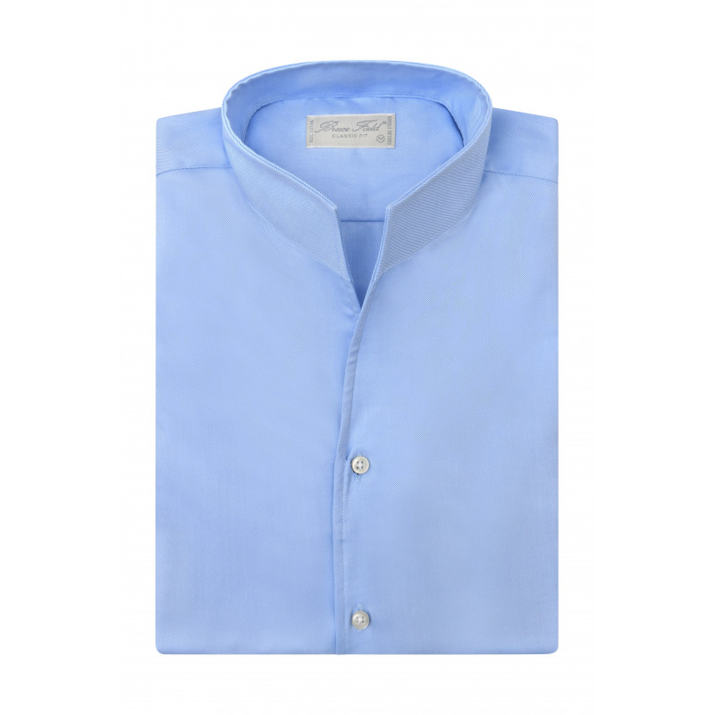 copy ofcopy ofcopy ofShirt Aldo classic fit with open high collar in coton Palma