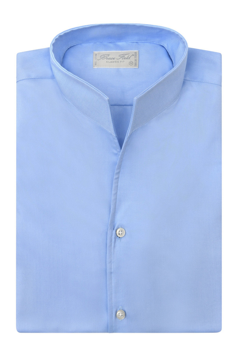 Chemise Aldo coupe droite à col montant en pur coton