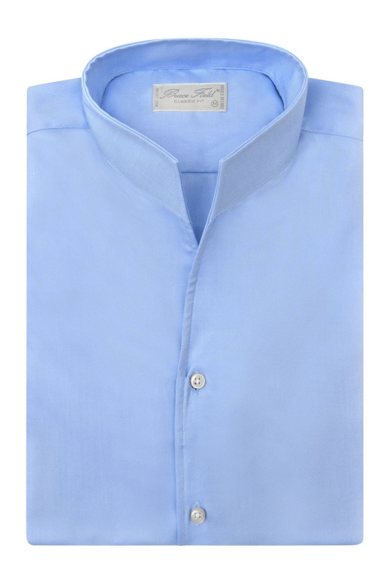 Chemise Aldo coupe droite à col montant en pur coton