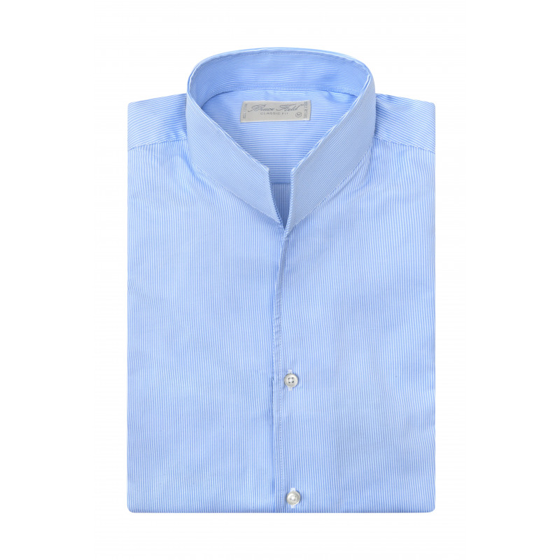 copy ofChemise Aldo coupe droite à col montant en pur coton