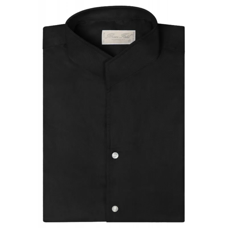 Chemise Aldo coupe droite à col montant en pur coton Palma