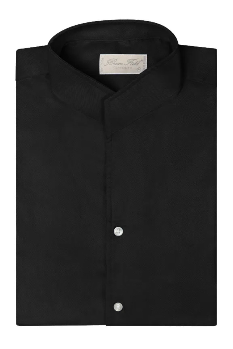 Chemise Aldo coupe droite à col montant en pur coton Palma