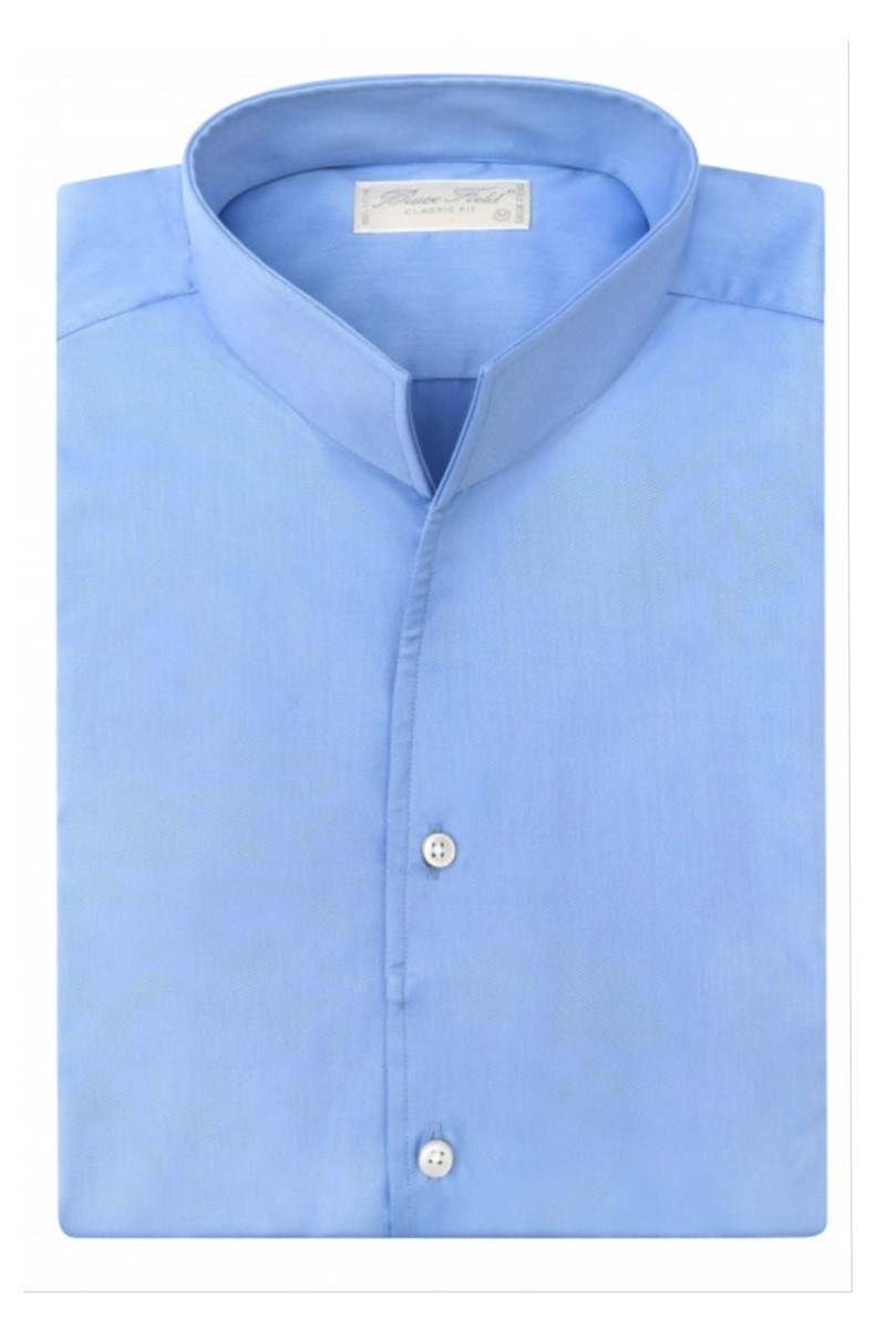 Chemise Aldo coupe droite à col montant en pur coton Palma