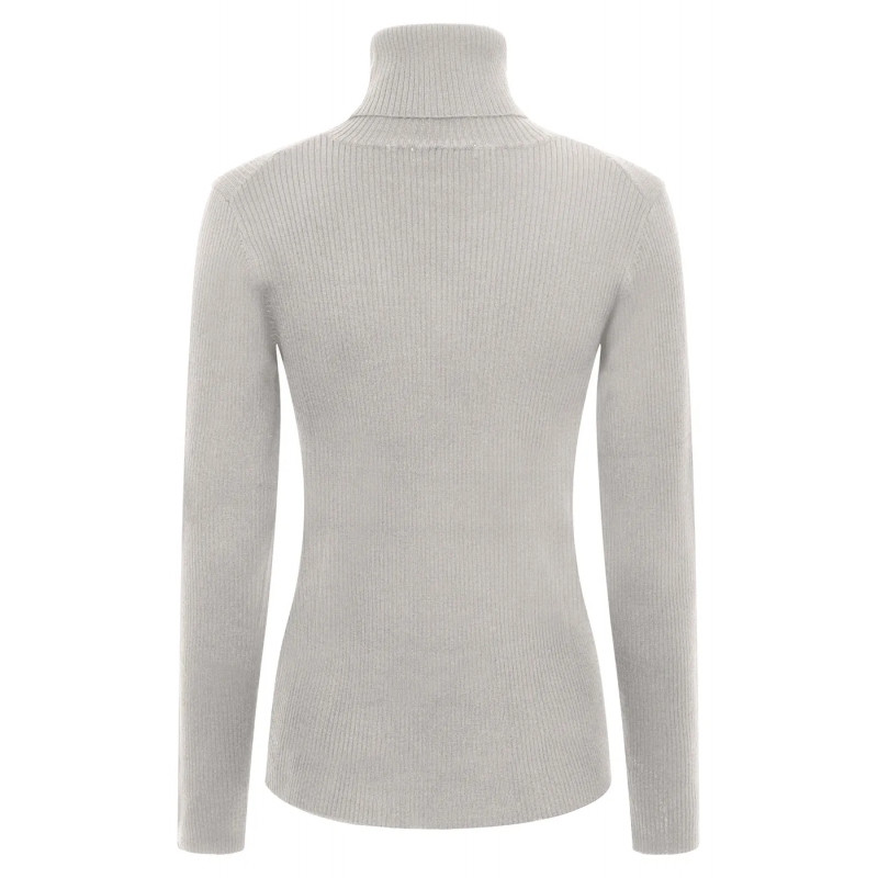 Vero Ribbed Turtleneck Sweater in Merino Wool