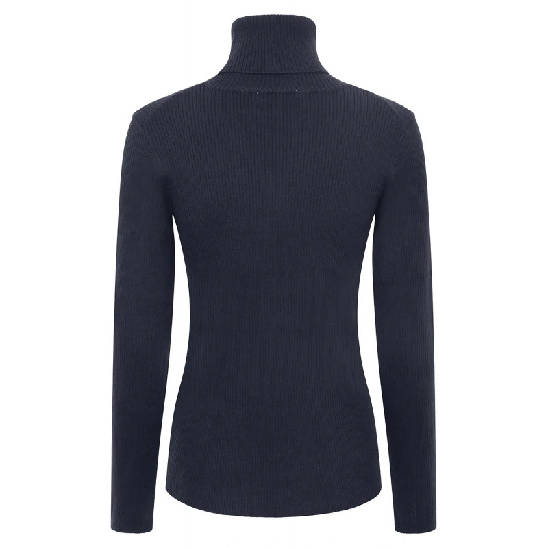 Vero Ribbed Turtleneck Sweater in Merino Wool