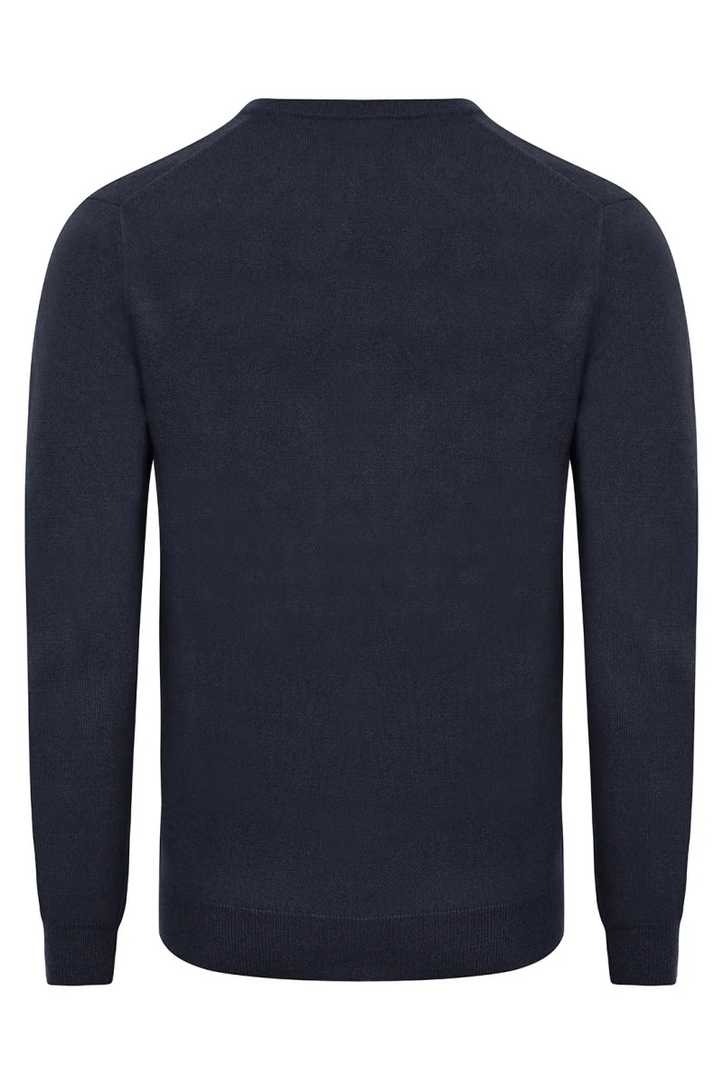 Pull Mat Col V en pure Cachemire Mat
