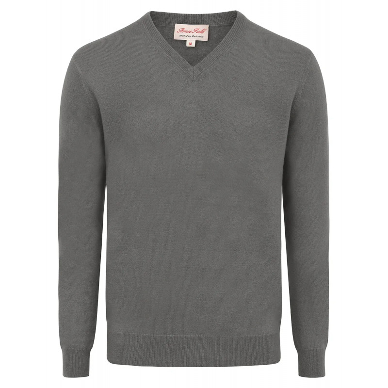V-Neck Sweater in Cashmere Mat