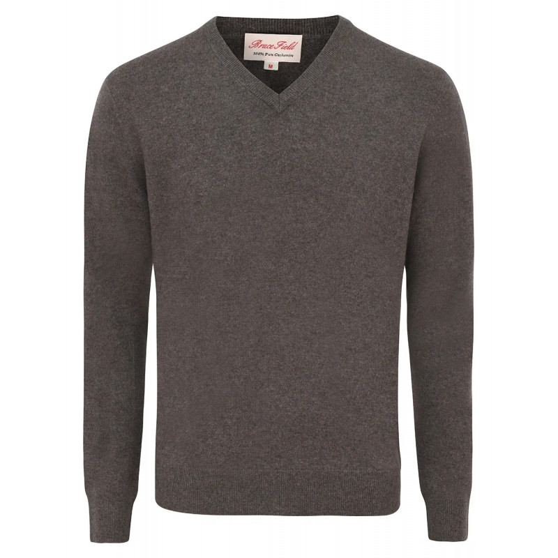 V-Neck Sweater in Cashmere Mat