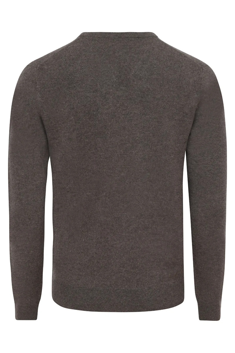 Pull Mat Col V en pure Cachemire Mat