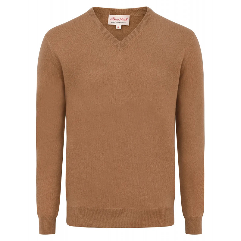 V-Neck Sweater in Cashmere Mat