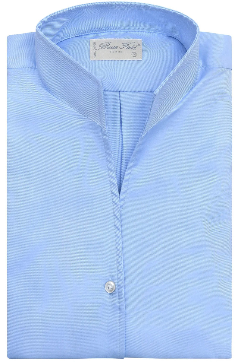 Chemisier Cynthia col montant en pure coton Medici