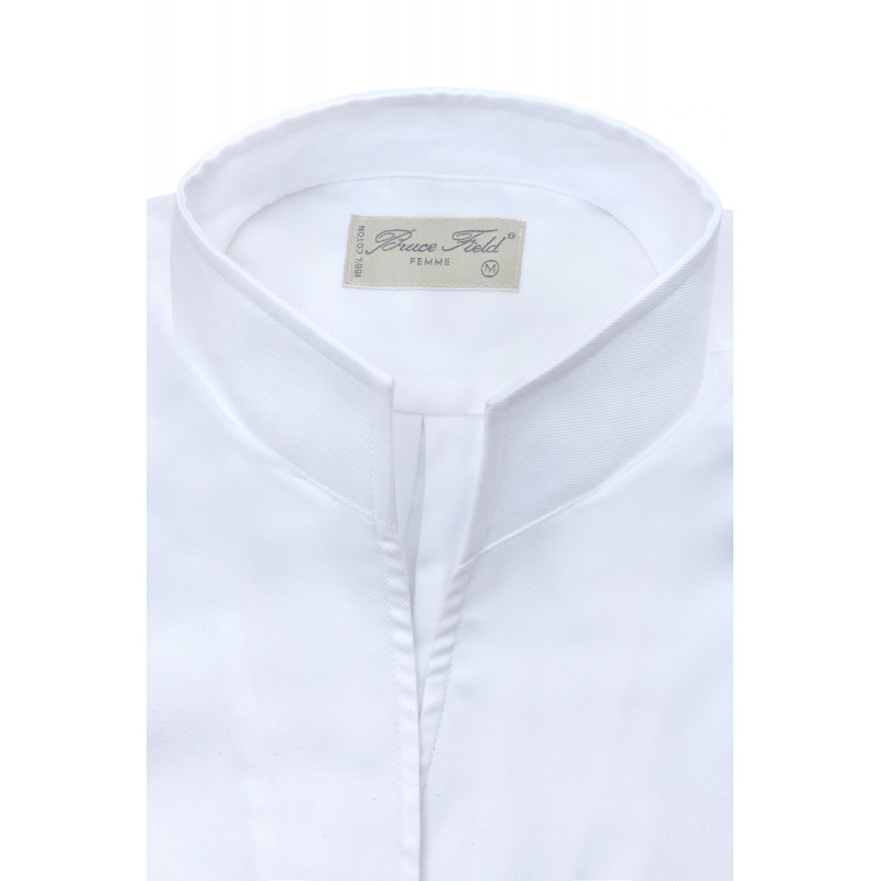 Chemisier Cynthia col montant en pure coton Medici