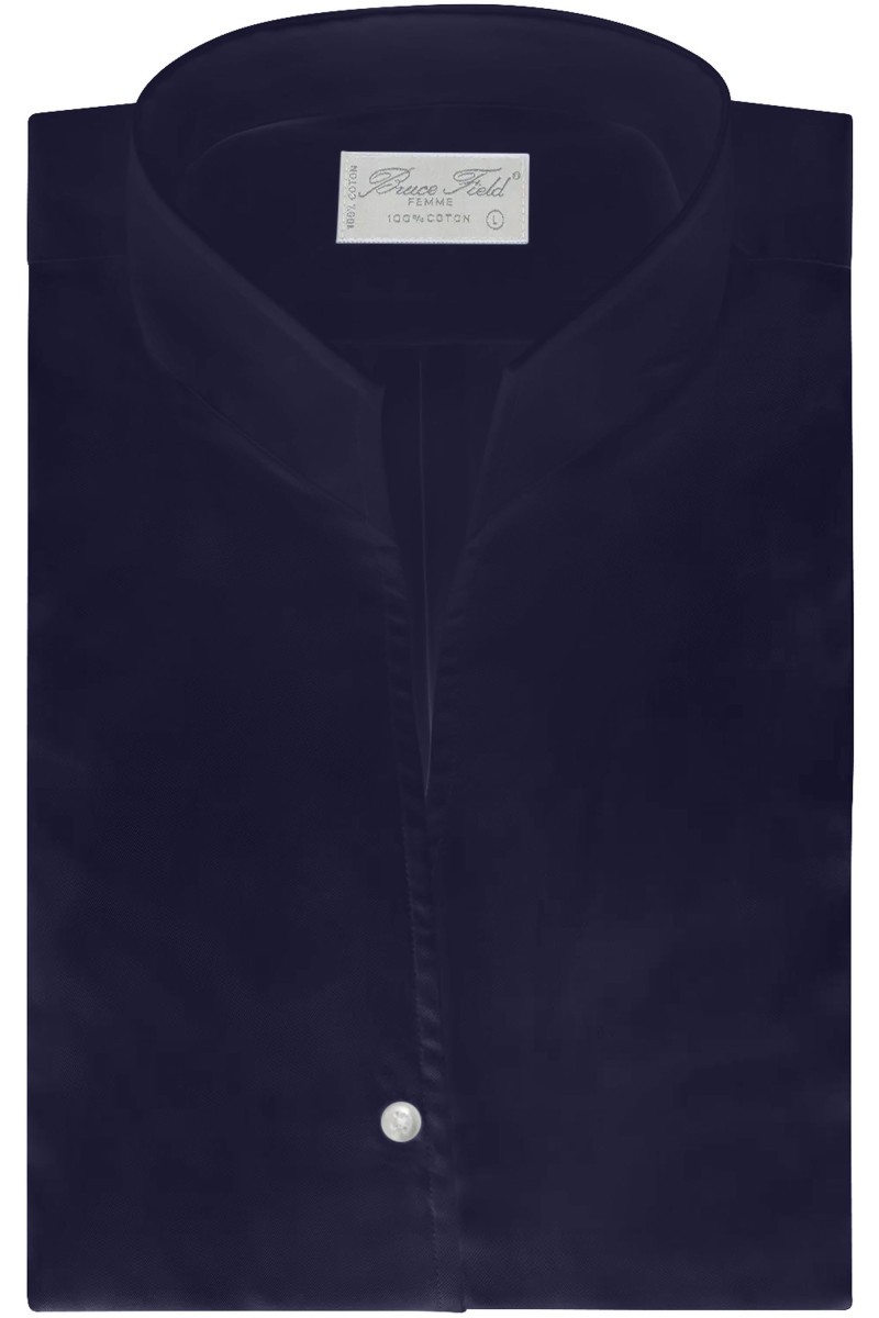 Chemisier Cynthia col montant en pure coton Palma