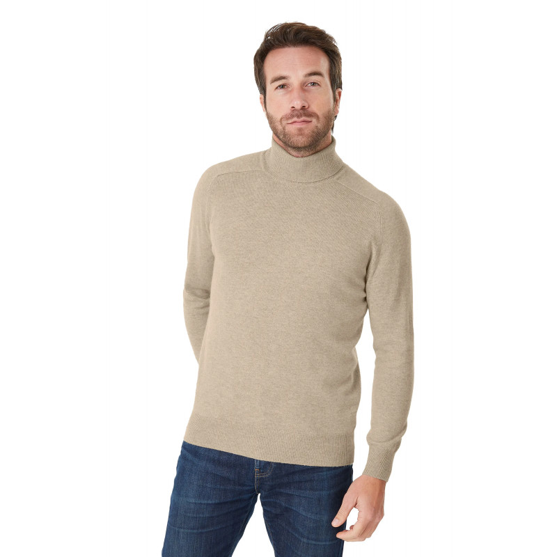 Pull laine cachemire col roulé jauge 12 Manu