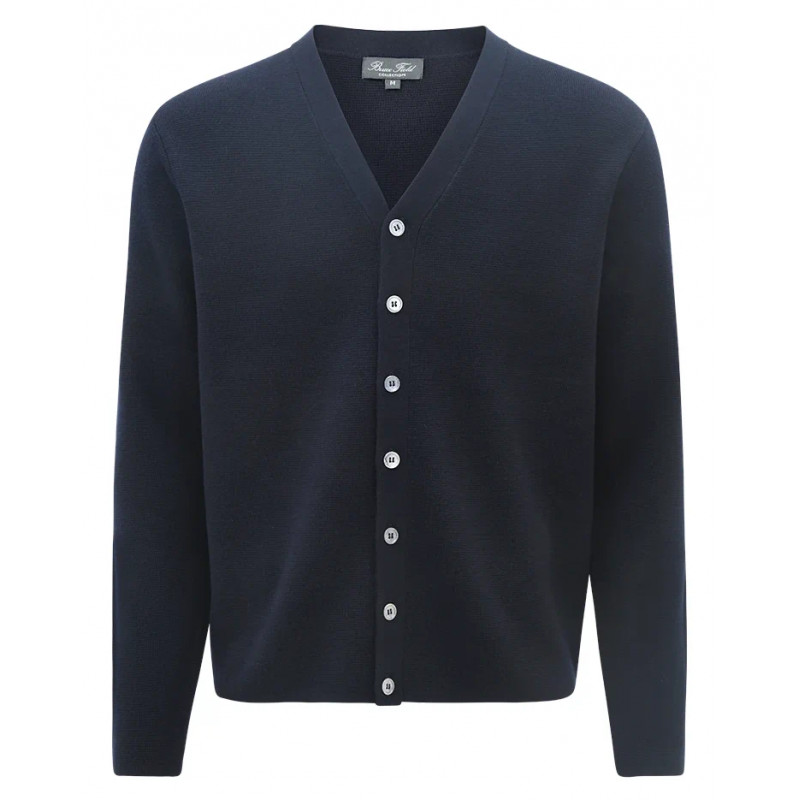 Men’s Pure Merino Wool Buttoned Cardigan Verdun