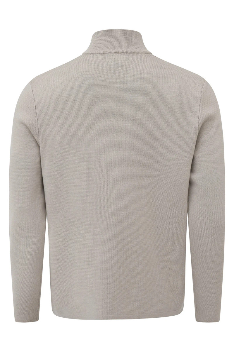 Cardigan zip man 100% Merino wool thick