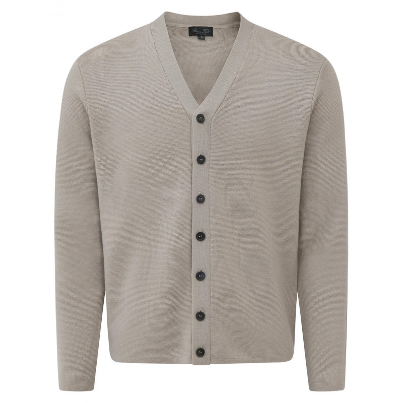Men’s Pure Merino Wool Buttoned Cardigan Verdun