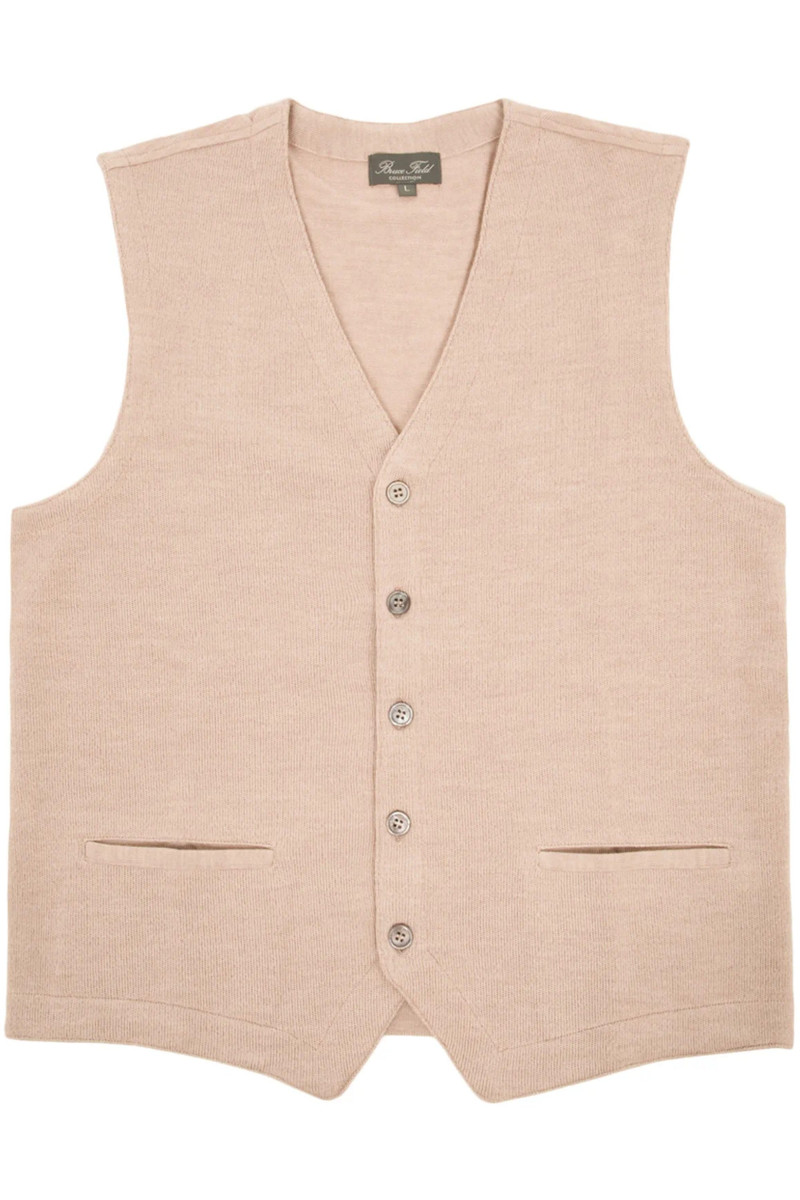 Gilet pure laine mérinos sans manches Vianey