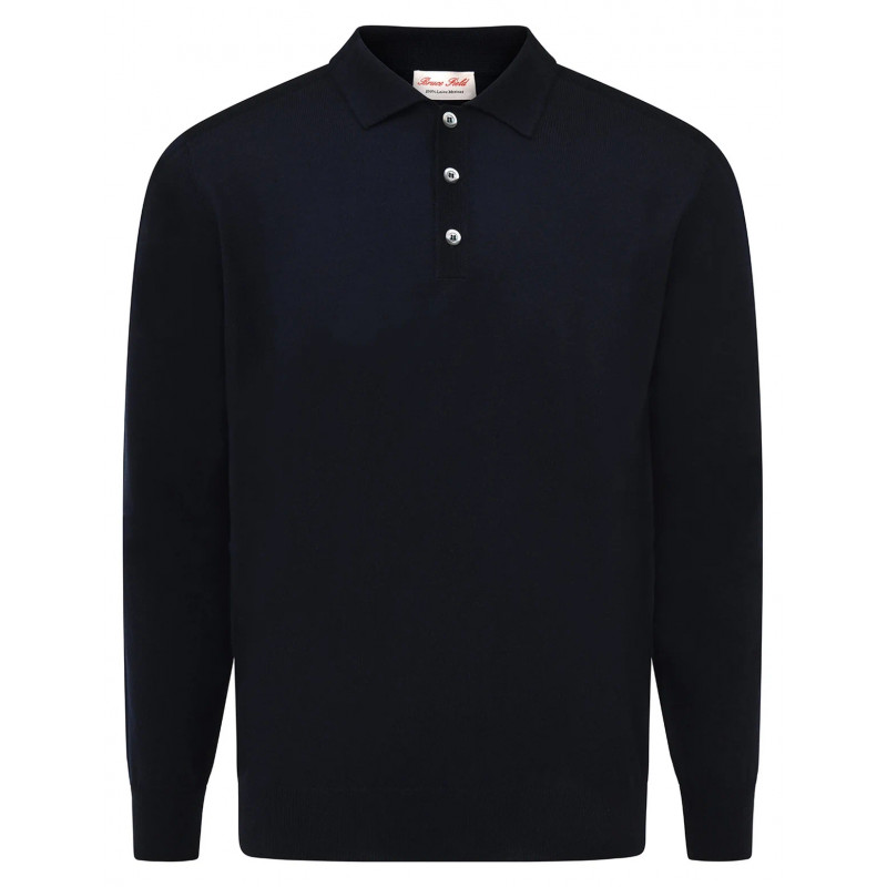Polo laine mérinos manches longues jauge 12 Igor
