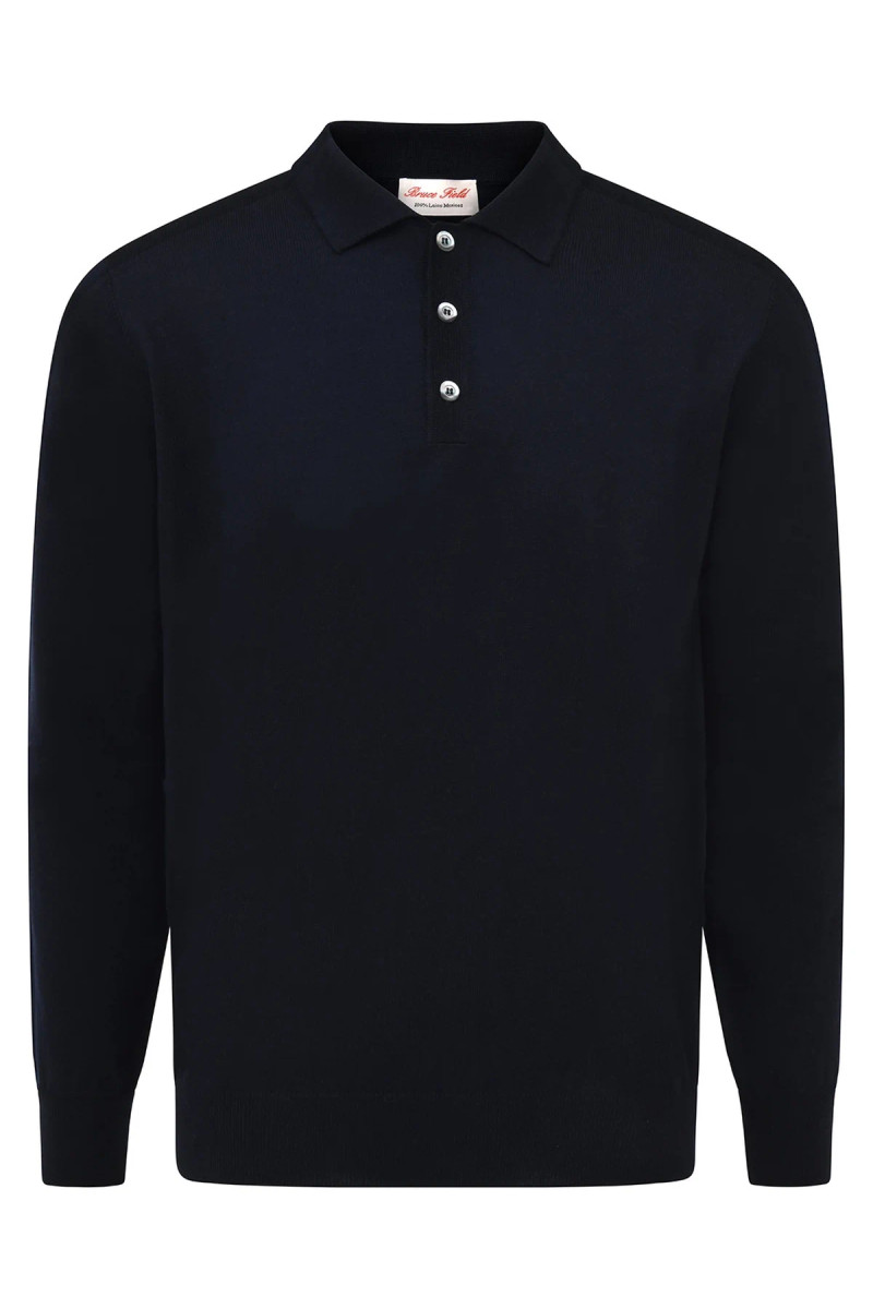 Polo laine mérinos manches longues jauge 12 Igor