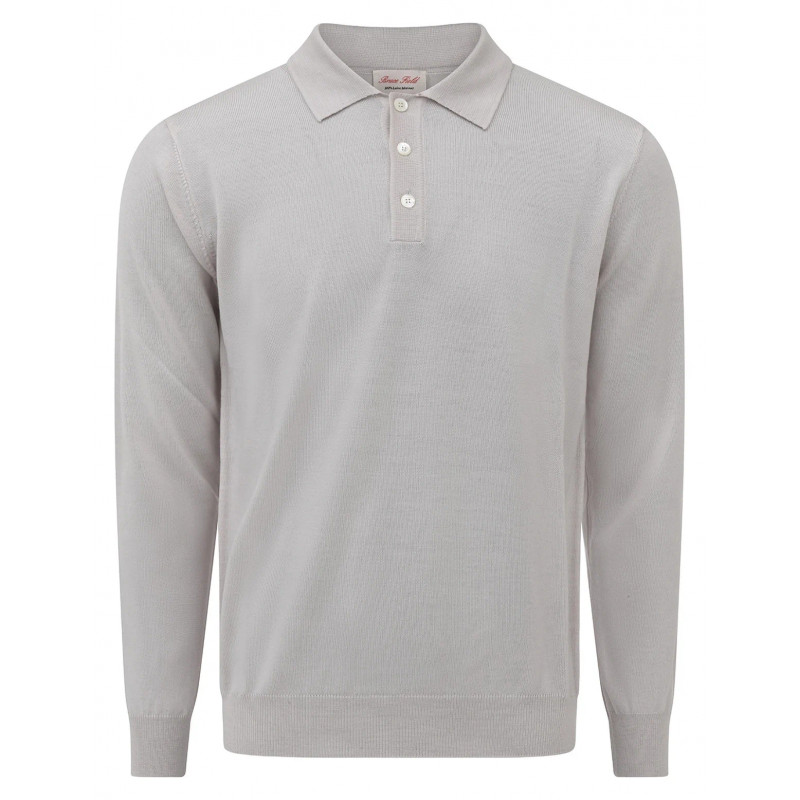 Polo laine mérinos manches longues jauge 12 Igor