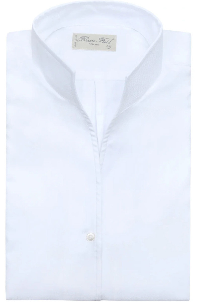 Chemisier Cynthia col montant en pure coton Medici