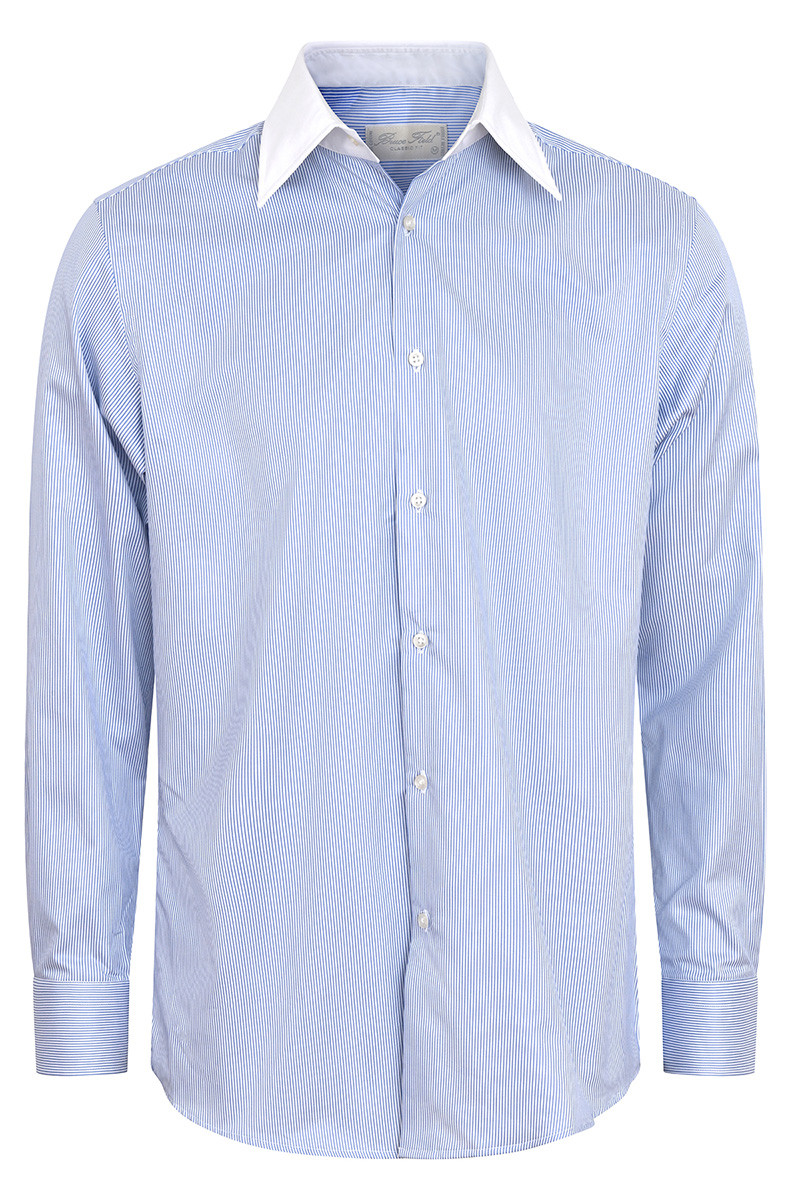 Chemise Homme Col Italien Bicolore Pessoa Arnaud | Bruce Field