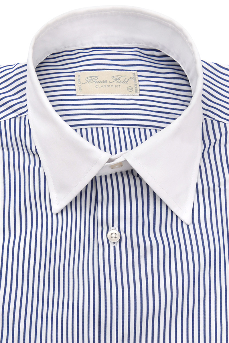 Chemise Homme Col Italien Bicolore Arnaud Minaret | Bruce Field