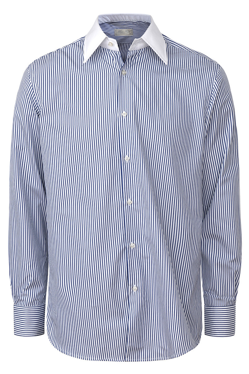 Chemise Homme Col Italien Bicolore Arnaud Minaret | Bruce Field