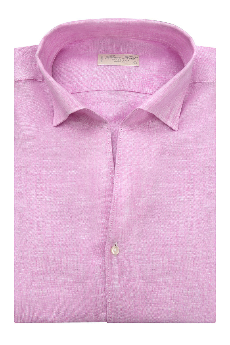 Chemise Andro en lin col une pièce – 100 % lin homme | Bruce Field