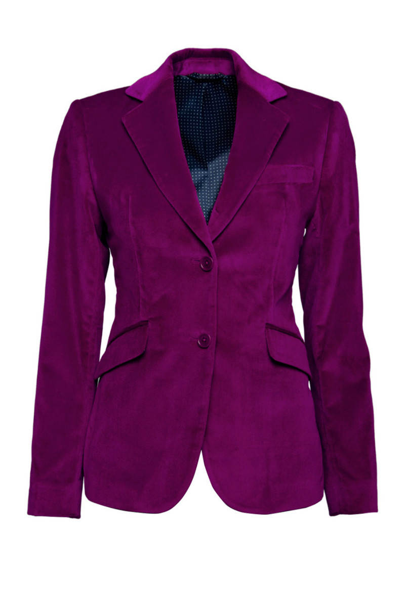 Veste Daniela velours cintrée