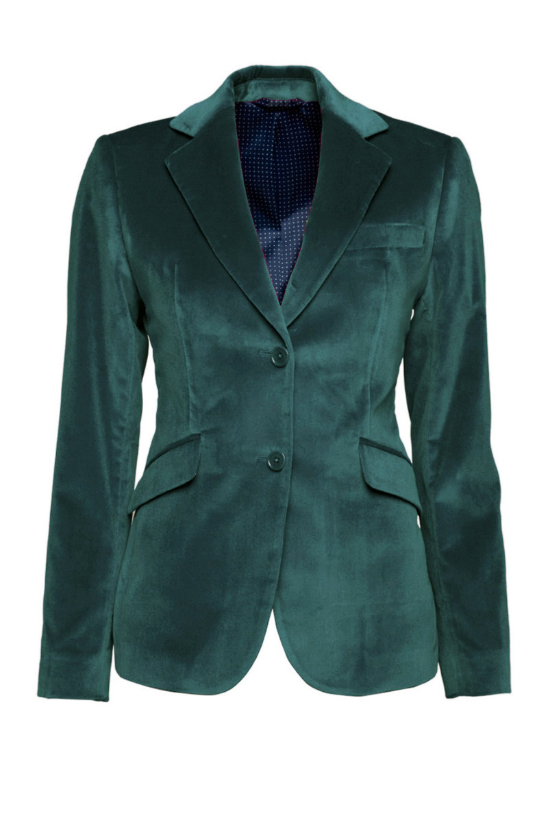 Veste Daniela velours cintrée