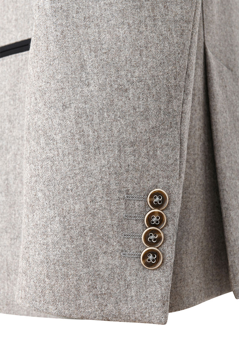 Veste flanelle col mao