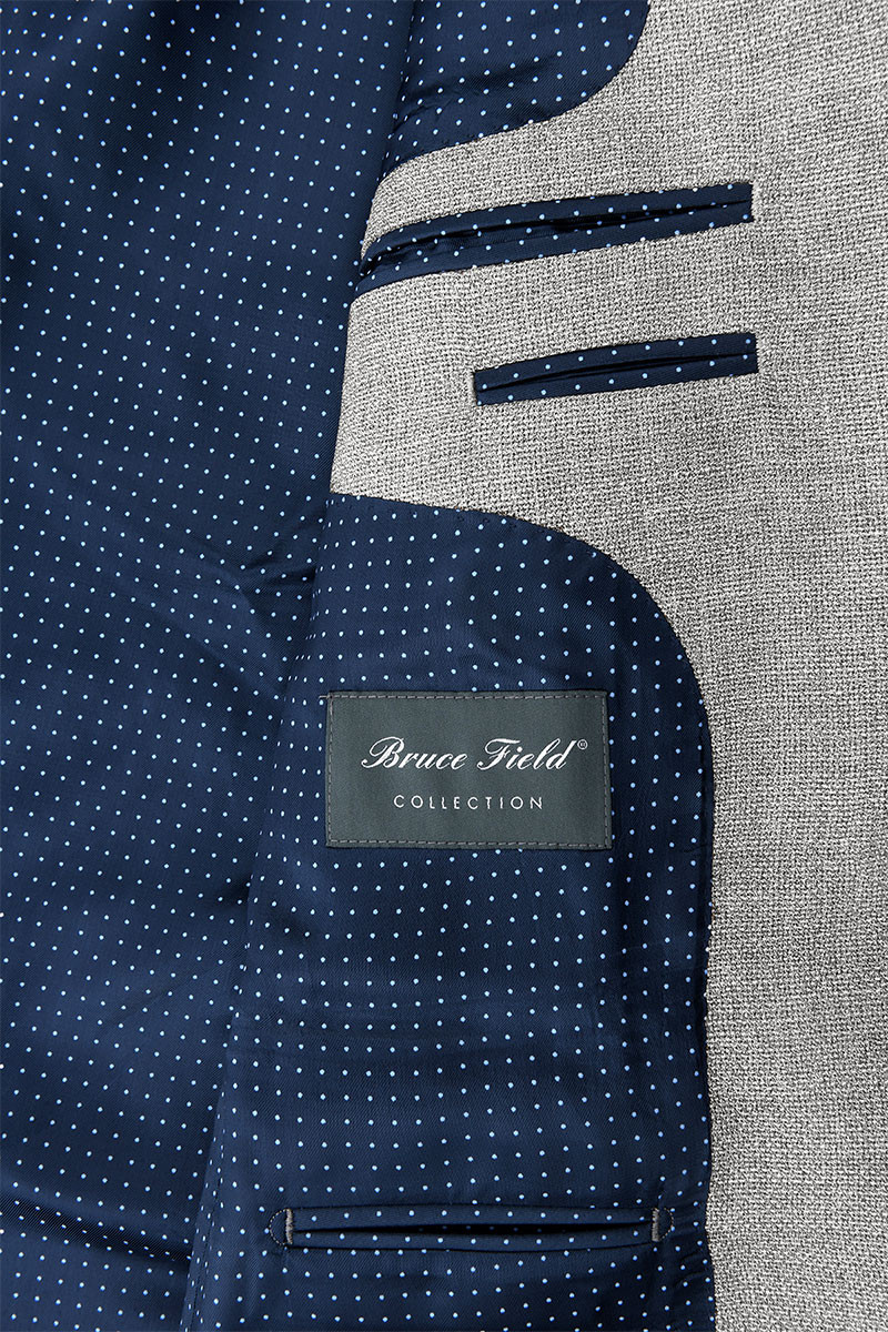 Veste Sergio semi-cintrée en laine natté